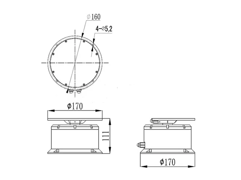 5kg Intelligent Variable-Speed Single-Axis Light-Duty Pan Tilt