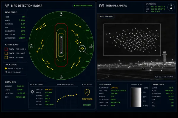 Airport Bird Detection Radar & Thermal Camera Case Study
